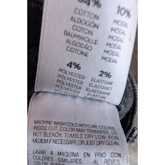 Mother High Waisted Looker Ankle Fray Night Hawk Black Fray Hem Womens Jeans 25 - Picture 6 of 12